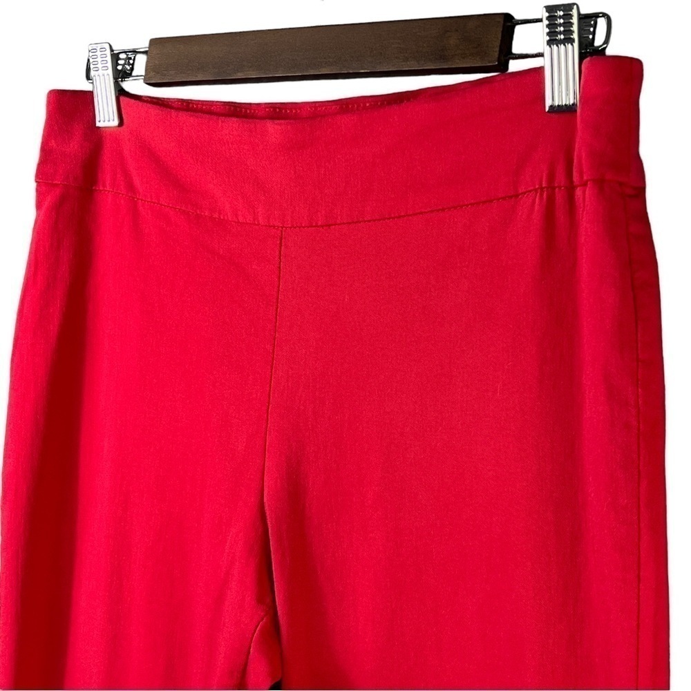 Glimpse Stretch Pants Red Pull on Elastic Waist Women's Size Medium - Picture 3 of 8